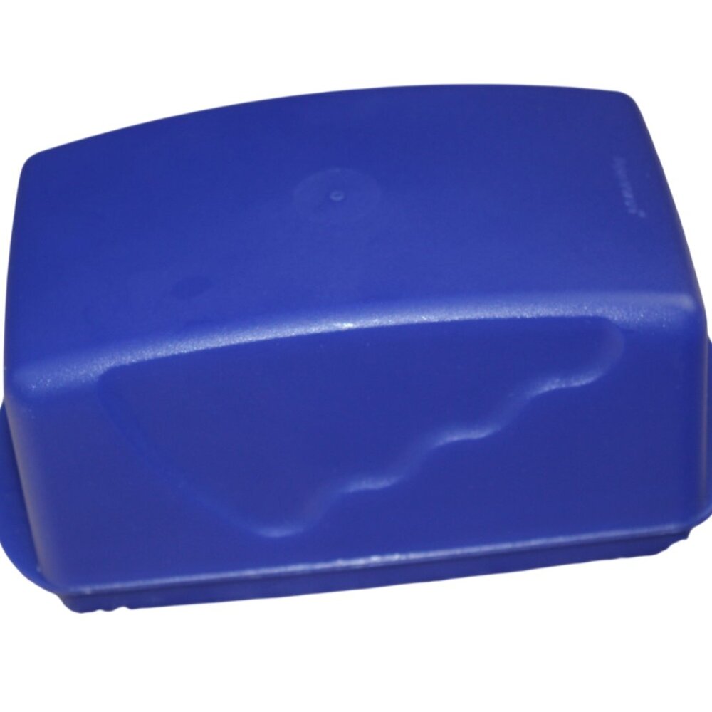 Tupperware Impressions Butter Keeper Dish 1 lb 2 Sticks Tokyo Blue NEW NOS